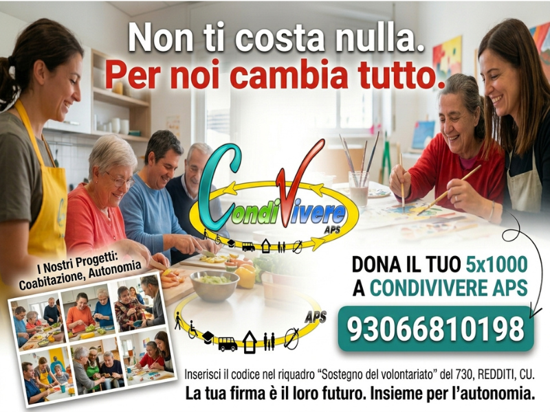 Codice fiscale CondiVivere APS per il 5x1000